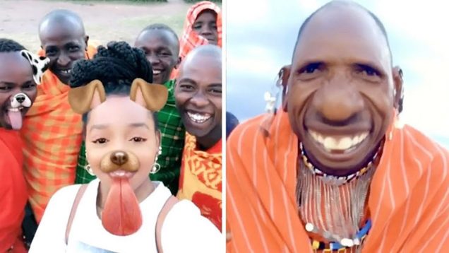 fyli-masai-dokimazei-gia-prwti-fora-filtra-snapchat